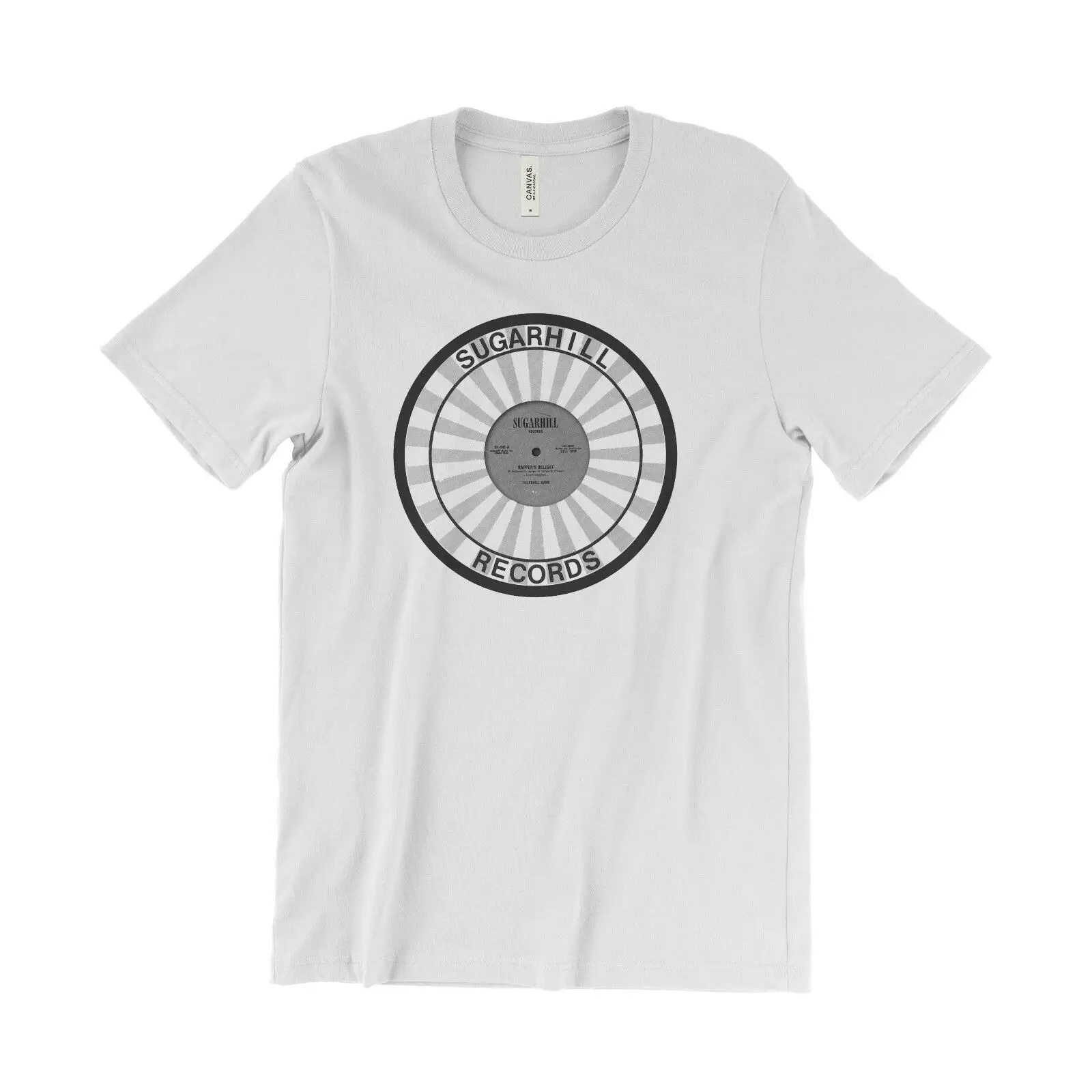 Sugar Hill Records T Shirt - Gang Rapper's Delight Old School Hip Hop Comfortable t shirt Casual Short Sleeve Print | Мужская одежда