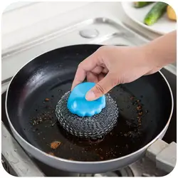 Кухня с ручкой провод круглая щетка для чистки блюдо шунт щеток мяч щетка для чистки кисть