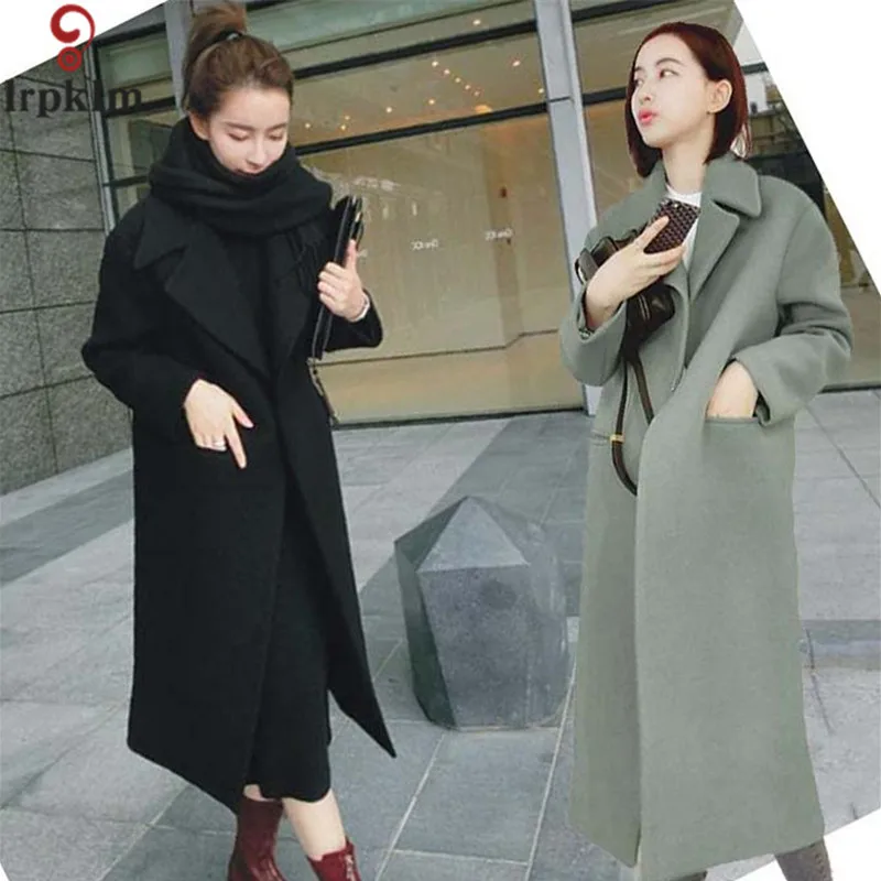 Garder Manteau De Couleur D'hiver 2017 Au Manches Longues Épais Revers Cocon Laine black Qualité Mode À Haute Pur Lz287 Femmes Gray Chaud green qwzqEZX