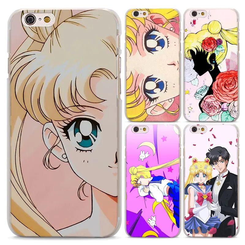 

Cartoon Sailor Moon Anime Phone Cases Cover for Apple iPhone 5 5s 6 6s 7 8 Plus X XR XS XS MAX Hard PC Phone CASE