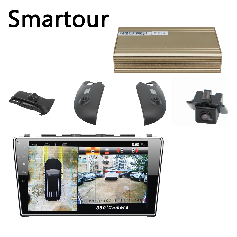 Smartour car 360 градусов 3D HD панорама с видом птицы система объемного вида специально для Honda Odyssey Автомобильный видеорегистратор 1280P запись