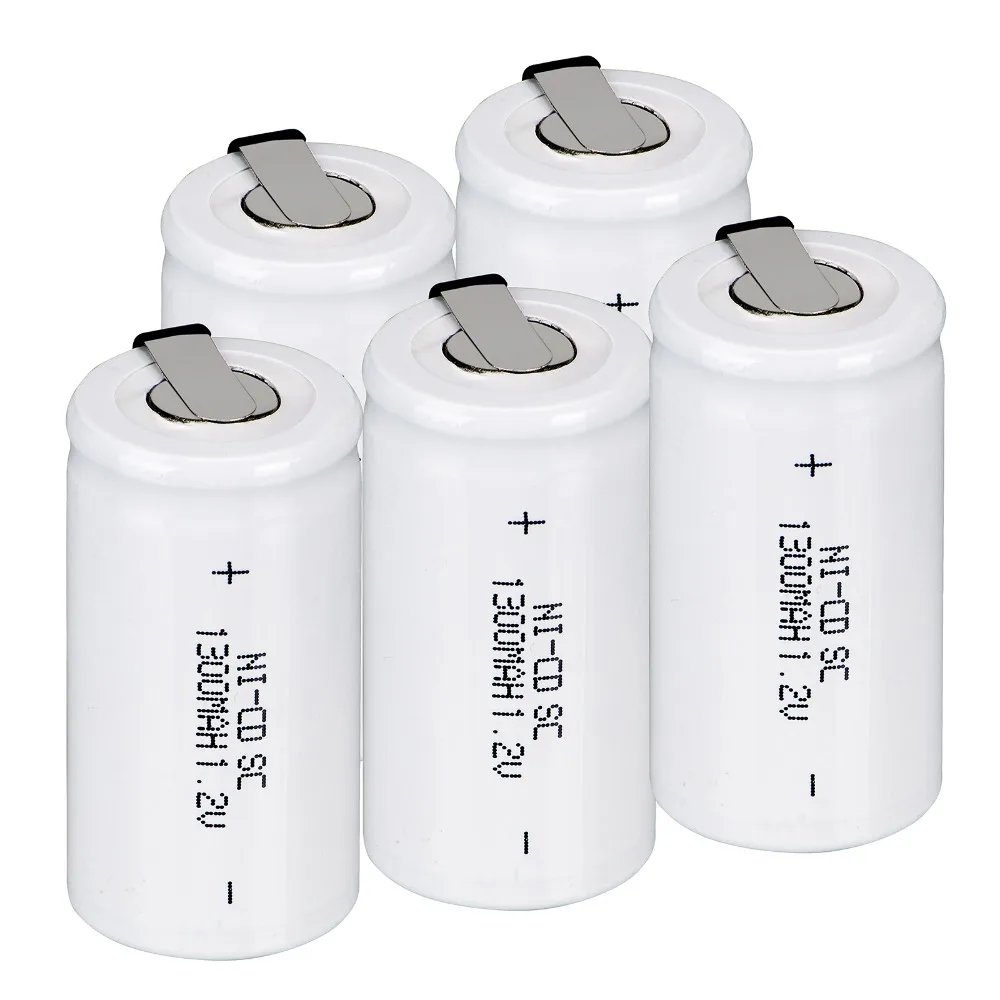 10x Anmas power NICD 1,2 V 1300mAh аккумуляторная батарея Sub C SC Ni Cd батарея NICD батареи белый-RU