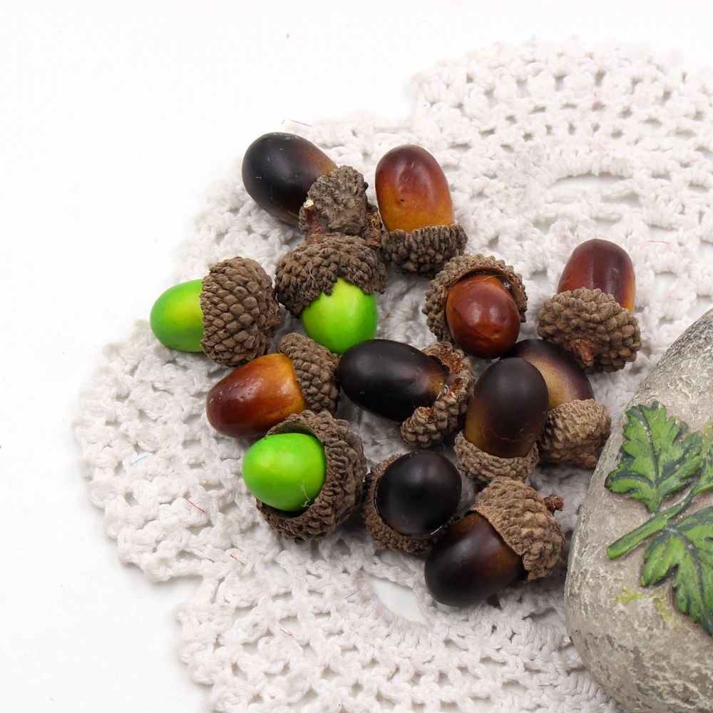 

20pcs 3cm Foam Pine Cones Handmade Box Artificial Flower Berry For Wedding Home Room Decoration DIY Basket Scrapbooking Flowers
