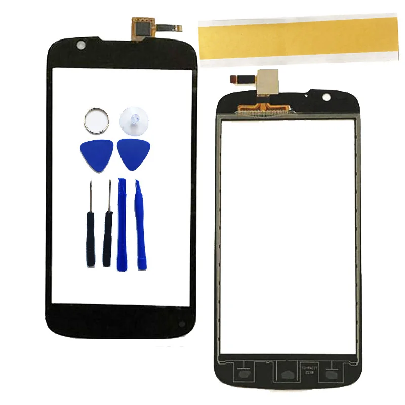 

Black Panel For Fly IQ4413 Quad EVO Chic 3 Touch Screen Digitizer External Glass Sensor Touchscreen Replacement