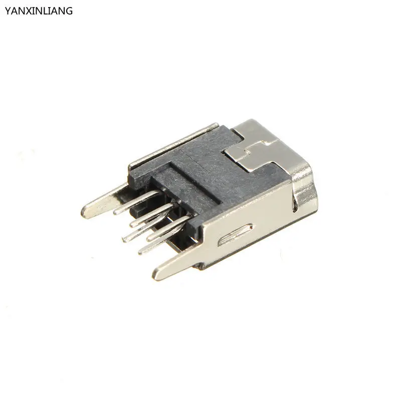 

5PCS Mini USB Female 5 Pin 180 Degree Socket Connector Adapter Plug For Digital Camera MP3 MP4