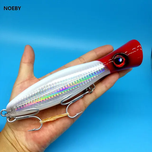 Buy noeby 1PCS Topwater big Poppers 43g/81g 6colors