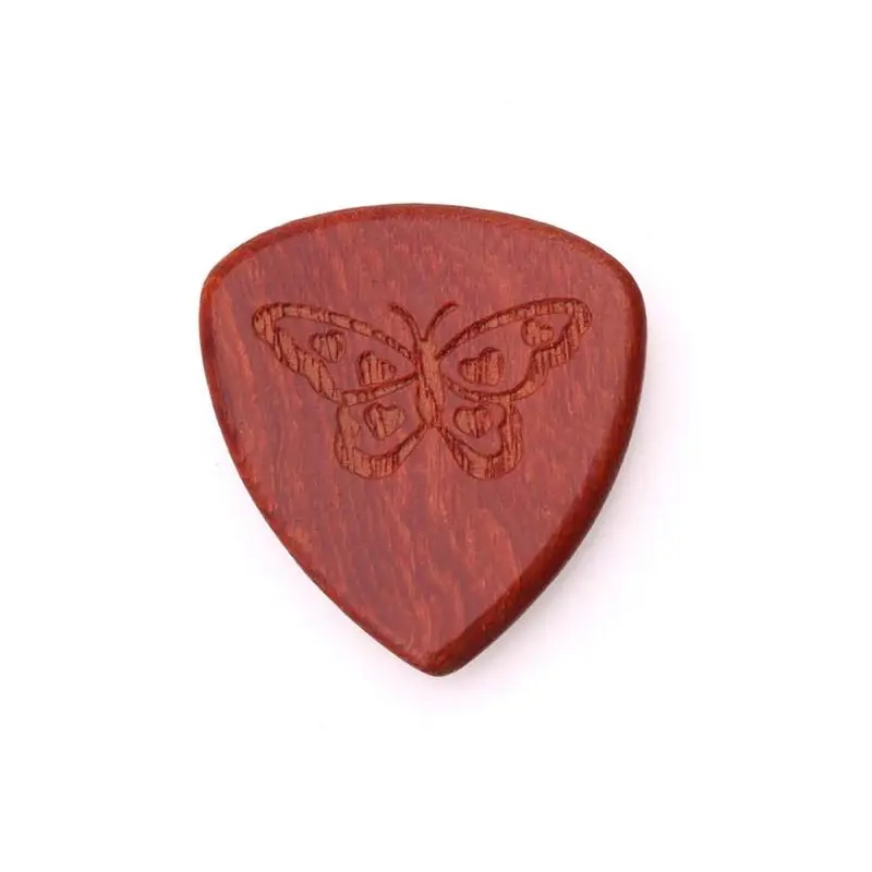 1 piezas nuevas púas unids de Guitarra Plectrum de madera maciza Fingerpicks de alta gama 0,46mm Guitarra púas para accesorios de instrumentos musicales