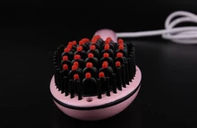 High Quality Hair Brush Electric Degital Control Straightening Brush LCD Display Ceramic Straight Brush Hair Straightener Comb