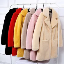 Women’s new shearling real fur coat Genuine sheep fur coats women long lamb fur coat female