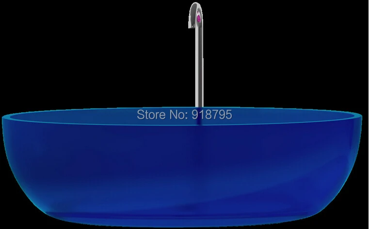 1700x800x480mm Novo Design Cor Sólida Free Standing Banheira Oval Forma RS6589-1-0