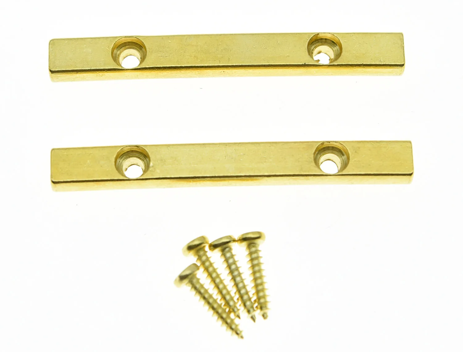 KAISH 2x Gold 44.5mm Electric Guitar String Retainer Bar for Electric