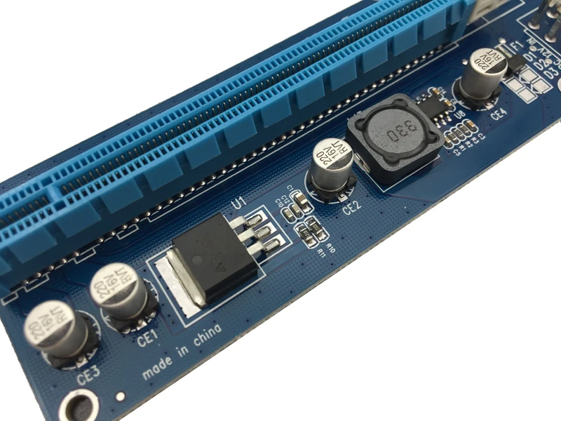 10 шт./лот модернизированная PCI E 1X до 16X Экспресс Райзер карта Extender 60 см USB3.0 кабель 6
