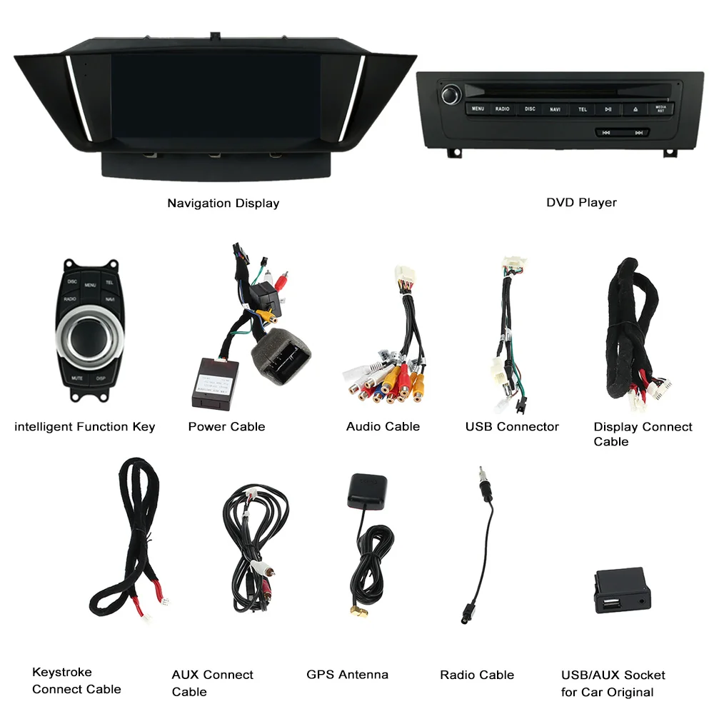 Perfect 8.3 Inch HD Touch Screen Car DVD Player GPS Navigation in Dash 2 Din Car Radio BT for BMW X1 E84 Display DVD Player 15