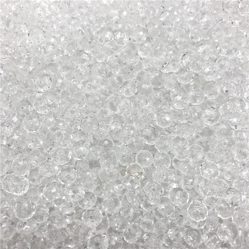 

6mm 8mm 10mm 12mm White Austria Faceted Crystal Acrylic Beads Loose Spacer Round Beads DIY Jewelry Making