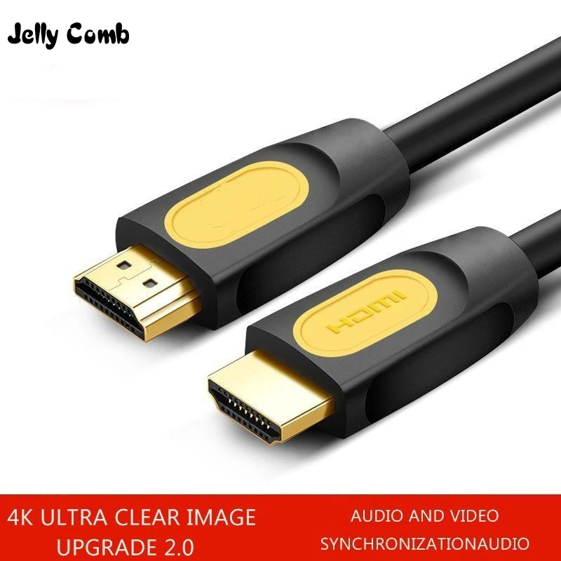 

Jelly Comb 1080P High Speed HDMI Cable Gold Plated Plug Male-Male HDMI Cable for HDTV TV XBOX Splitter Switcher 0.5M 1M 1.5M