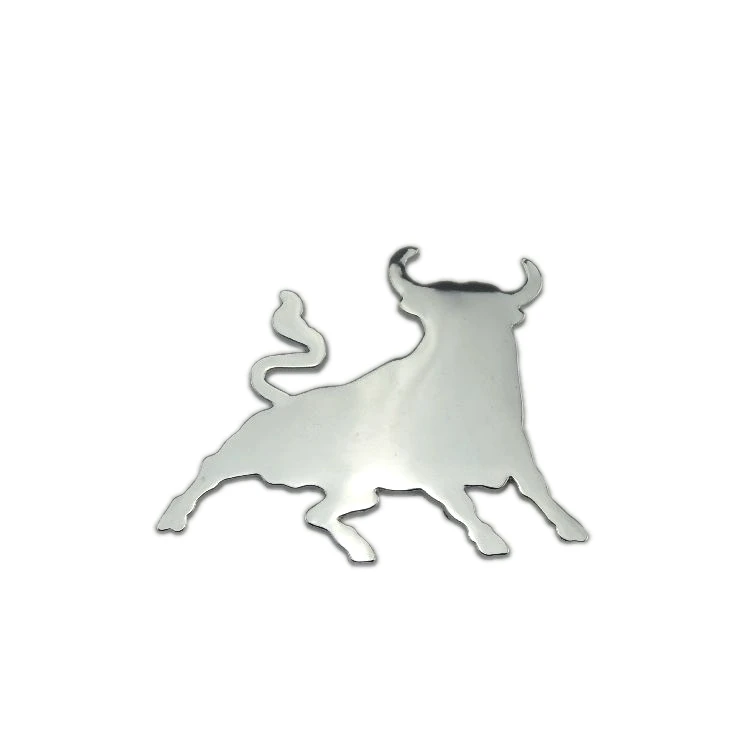 

ABS Plastic Chrome Electroplate OX Bull Shape Emblem Badge Logo 3D