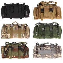 Ao ar livre militar tático saco da cintura à prova dnylon água náilon acampamento caminhadas mochila bolsa de mão militar bolsa estilo bolsa(China)