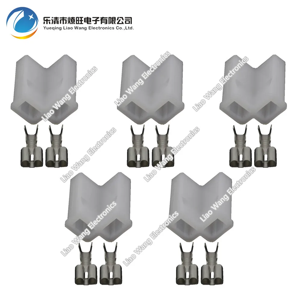 5pcs 2 Pin Auto Connector Fuel Nozzle Plug Housing Connector Electrical