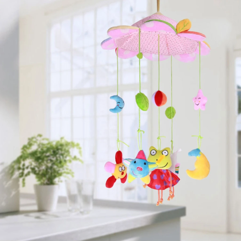 Baby Bed Bell Animal Musical Crib Mobile Hanging Rattles Kid Early Education Toys
