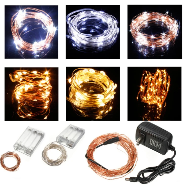 

3M 10FT 30 led AAA Battery Powered Decoration LED Copper Wire Fairy String Lights Lamps for Christmas Holiday Wedding Party