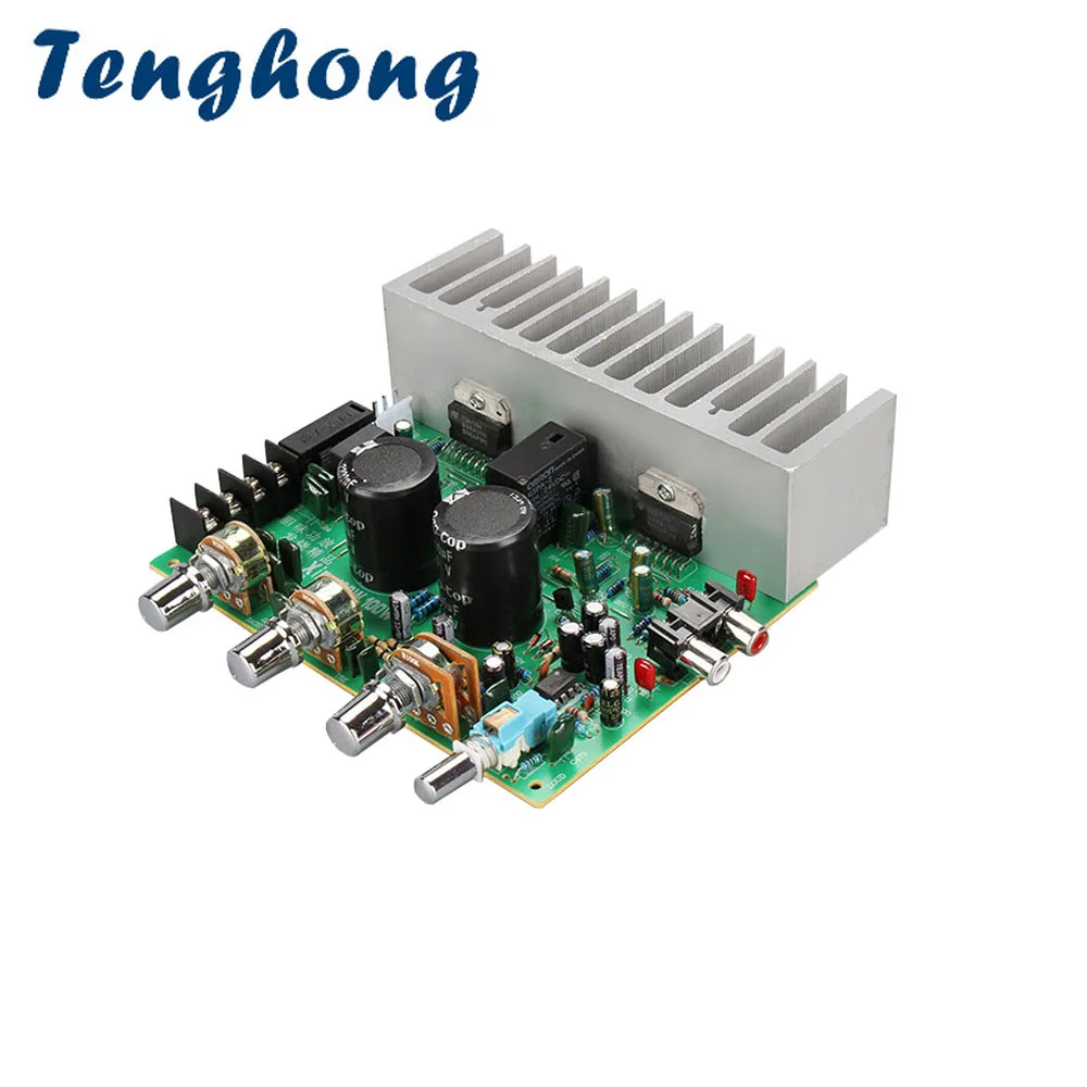 

Tenghong TDA7294 HIFI Stereo Audio Power Amplifier Board 2.0 100W*2 Dual Channel AC20-26V Amplifier Tone Finished Board DIY