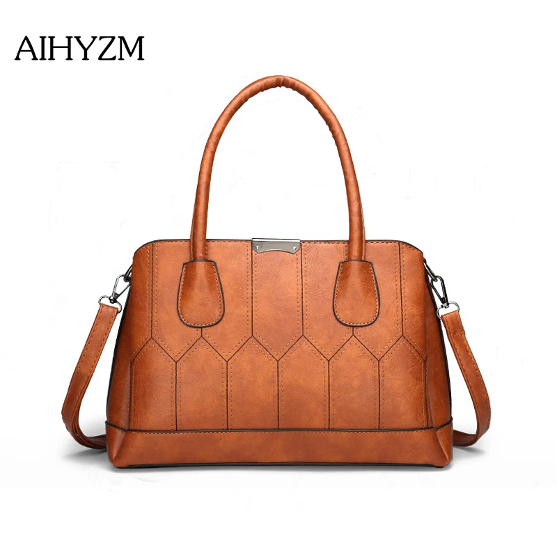 

New 2019 Fashion Shoulder Bags Women Spliced Handbags Luxury Handbags Women Bags Designer Famous Brands sac a main AIHYZM