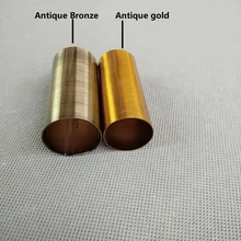 10 шт./лот D25/28/30mmX60/детская одежда на рост 80, 90 мм античная бронза/Античный Золотистый металлический чашка для лампы в форме свечи патрон лампы базы для осветительных приборов