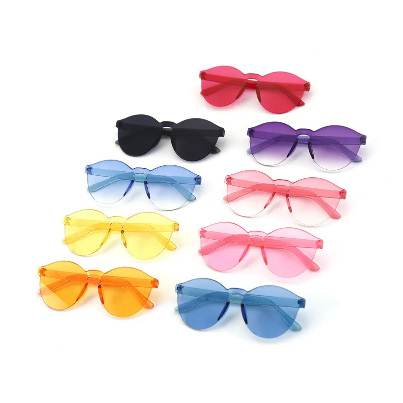 HJYBBSN прекрасные солнечные очки для детей красочные круглые градиентные солнцезащитные очки винтажные Ray Bann детские очки для мальчиков и девочек