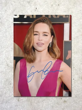 

signed Emilia Clarke Game of Thrones autographed original photo 7 inches free shipping 092017C