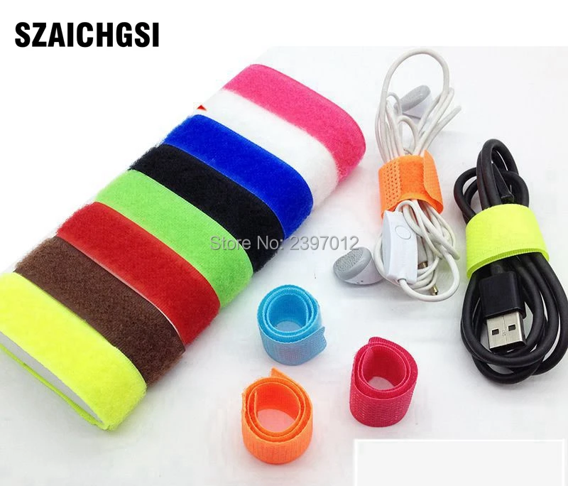SZAICHGSI colorful cable protector Cord cover strap for iphone Samsung