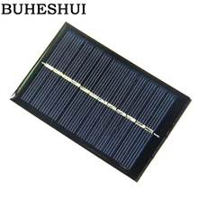 BUHESHUI Solar Panels 6v 0.6W Mini Solar Cell For Small Power Appliances Education 90x60MM Epoxy 10pcs/lotshipping Free shipping