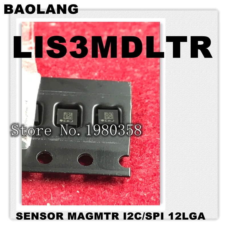 10PCS LIS3MDL LIS3MDL LIS3 QFN Magnetoresistive Sensor 3 Axis 12 Pin-in ...