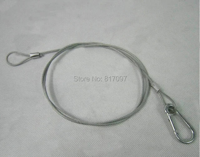 3ft Safety Cable for Lighting Fixtures 30Kg Weight Capicity safety