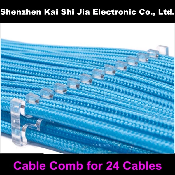 Прозрачные Акриловые гребни для кабелей 3 мм 24 кабеля|for cable|combcomb cable |