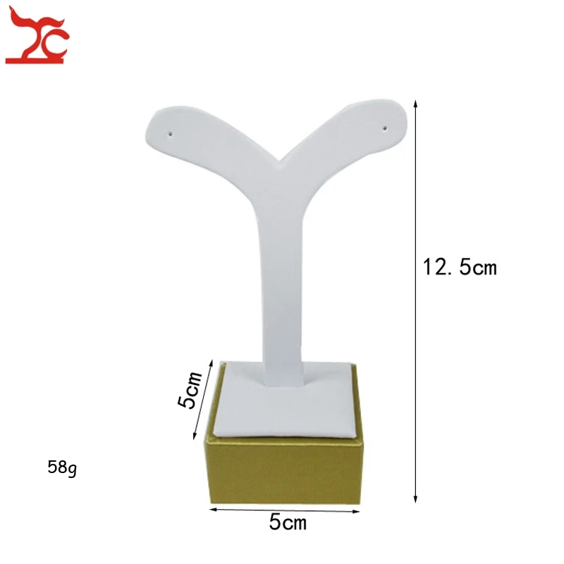 Новое Поступление Золотые и белые серьги из ПУ держатель модная серьга-гвоздик Jewelry демонстрационный органайзер для хранения висит стенд