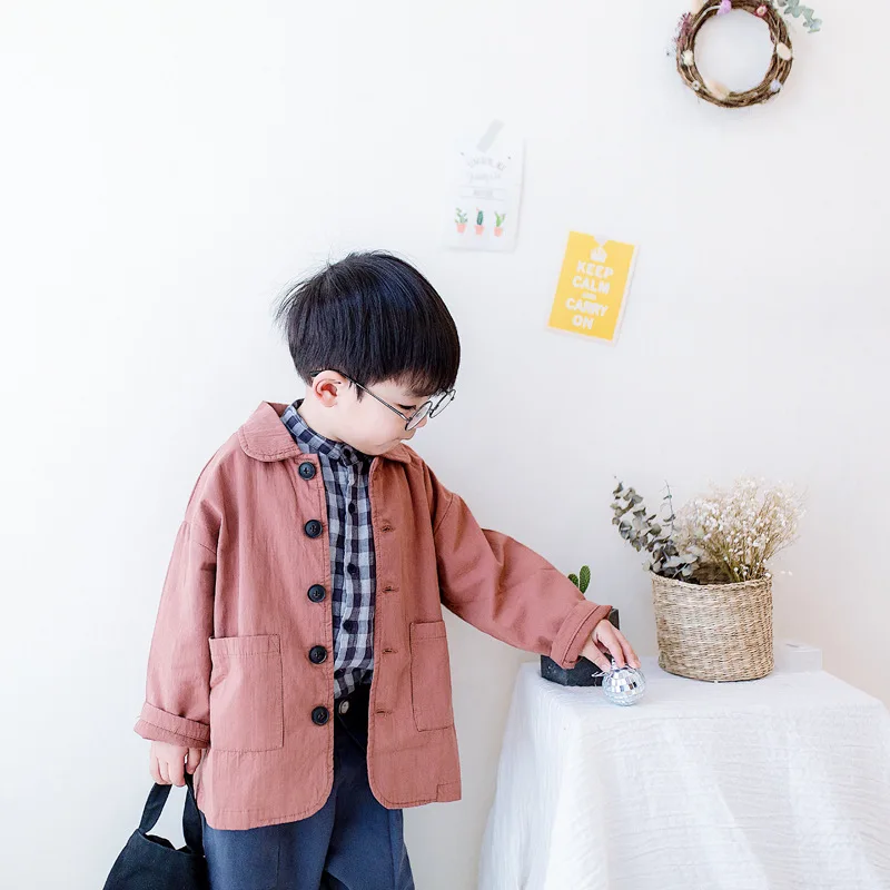 

New Korean children's windbreaker jacket in the autumn baby boy jacket