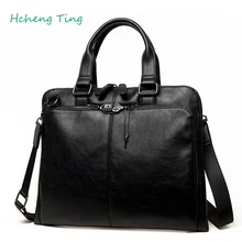 Men s business handbag luxury brand men bag laptop briefcase mens leather bags for work sacoche