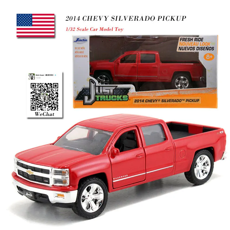 JADA 1/32 масштаб США 2014 Chevy Silverado пикап автомобиль из литого металла модель игрушка для коллекции, подарок, дети