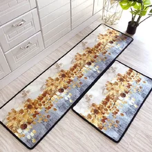 Estilo nórdico tira absorvente mat non-slip oilproof Cozinha do agregado familiar personalizável porta mat porta do banheiro tapete tapete de veludo impresso