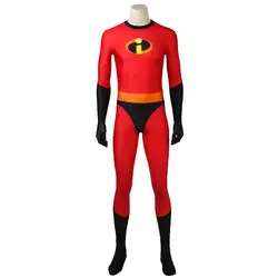 Суперсемейка 2 косплей боб Парр комбинезон косплей костюм мистер невероятный Zentai костюм 3D Печатный боди