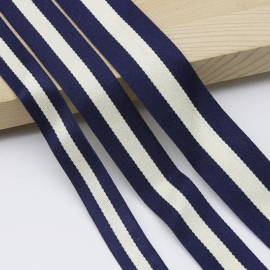  10meters 1.5cm2cm2.5cm new style fashion dark blue beige dark blue stripe tape 14.90-15.90-16.50