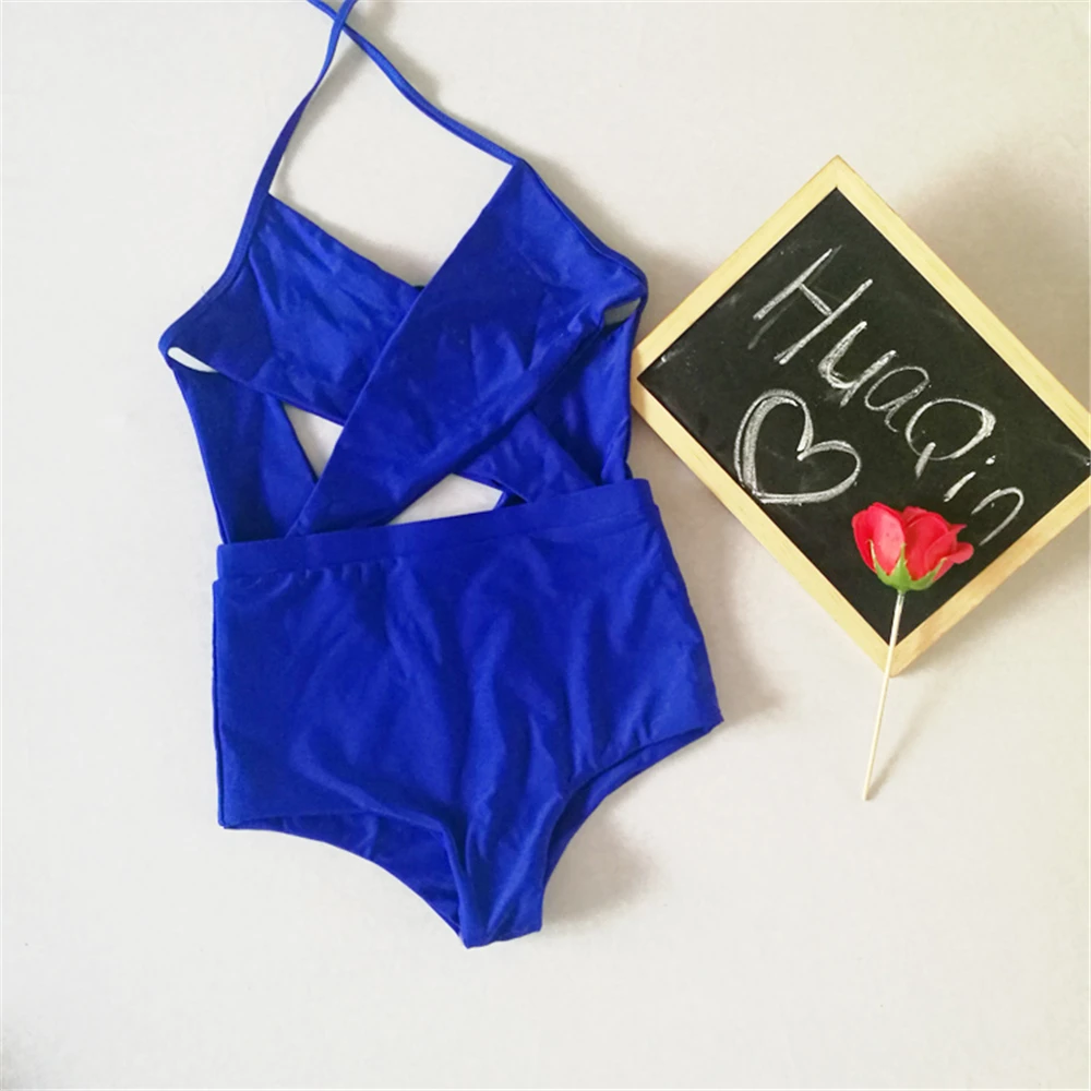 

Women One Piece Swimwear Colorblock Swimsuit Cross Bathing Suit Beachwear Monokini Bikini Beach Bathers Summer