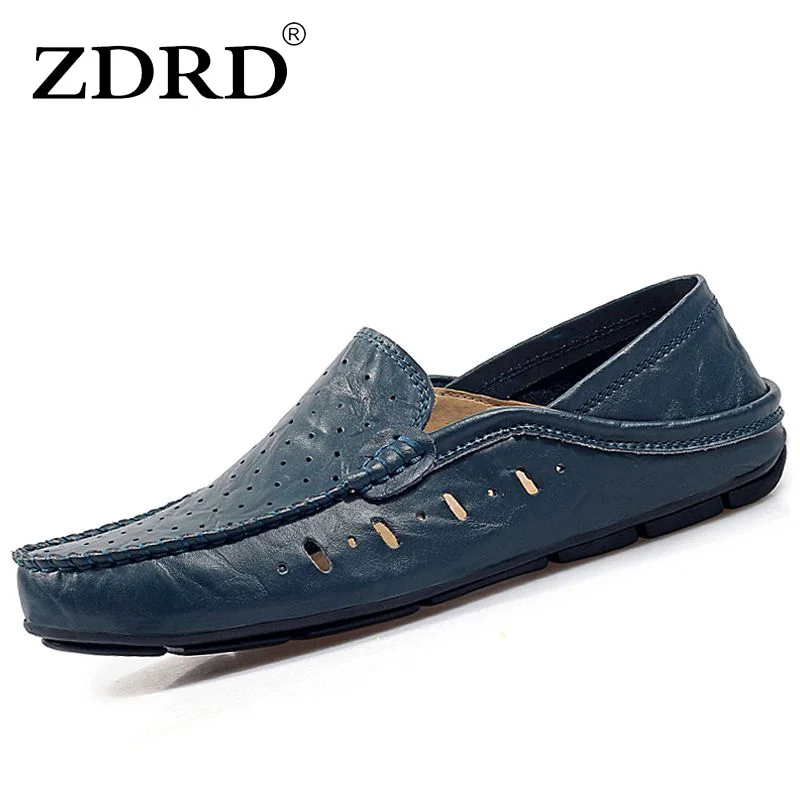 Pé marrom Slip Da Lazer azul Alta Condução Verão Separação Homens De Zdrd on Qualidade Dos Vaca Chegada Novos Respirável Dedo Preto Do Redondo Sapatas Sapatos Flats PqSUa4nw