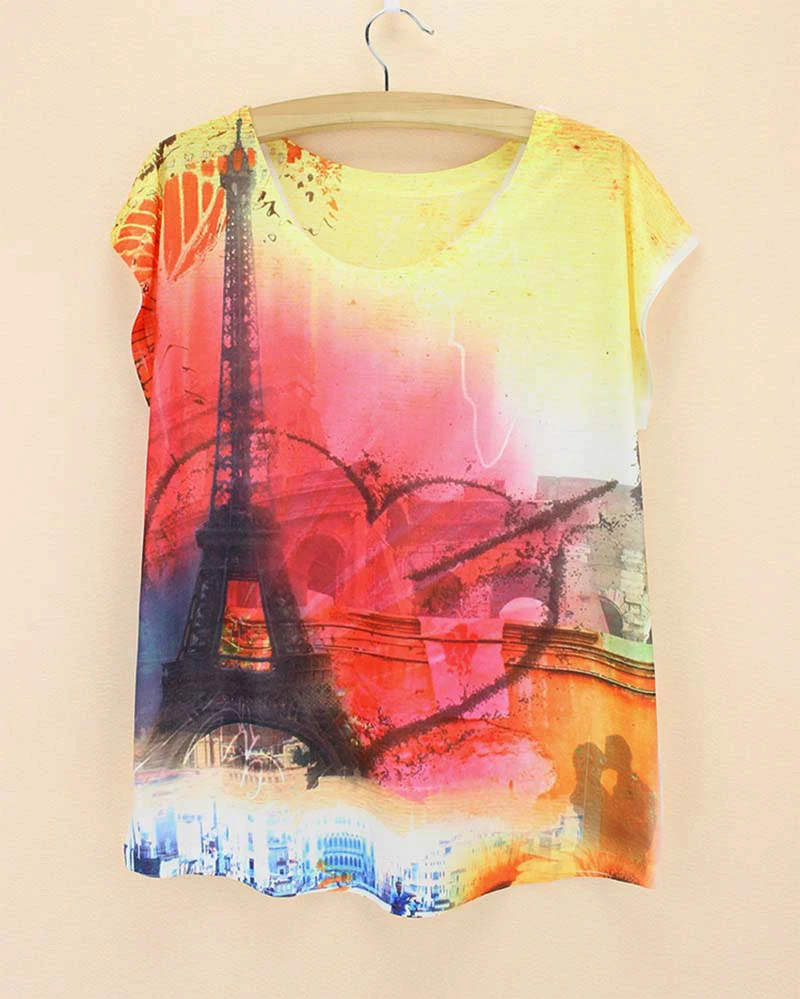 LOWEST PRICE the weatern fashion t shirt women 2015 summer tee ladies