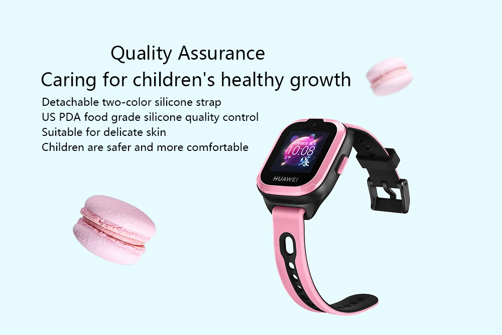 HuaWei Kids Smart band 3 с 2G сетевой WiFi Bluetooth gps 0,3 M камера 1," tft сенсорный экран SOS Вызов голосовой помощник