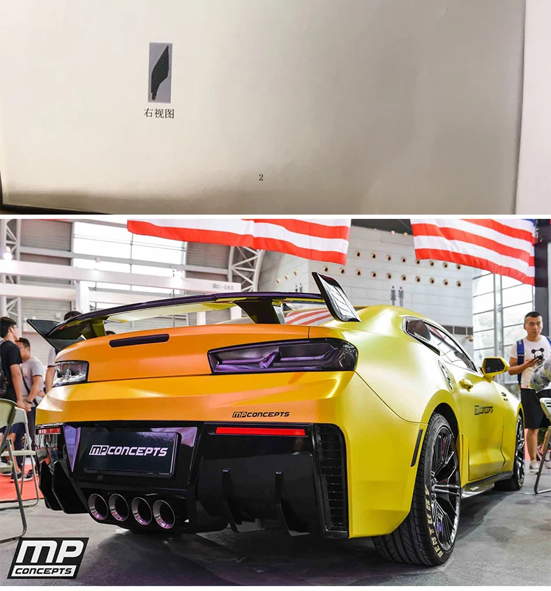 Подходит для Chevrolet Camaro hornet модифицированный специальный хвост полупрозрачный
