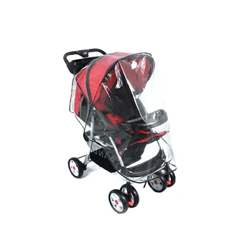 

Transparent PVC Baby Stroller Cover Outdoor Rain Cover Strollers Accessories Waterproof Windproof Universal Anti UV Anti Pollen