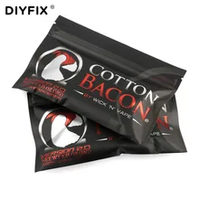 DIYFIX 2Bags Bacon Cotton Organic Cotton Wick for font b Electronic b font Cigarette Rebuildable RDA