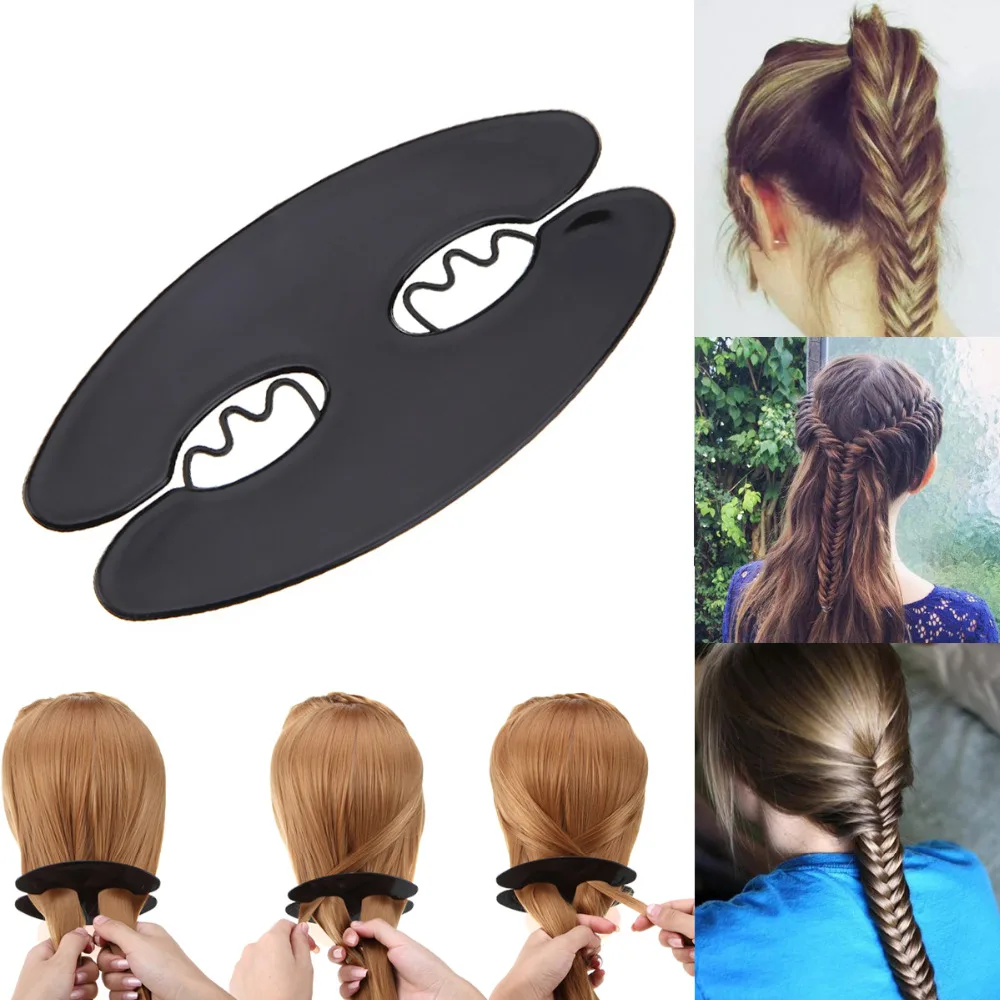 

Oval Shaped Herringbone French Styling Braider With Elastic Partition Easy Braiding Magic Hair Twist Bone Scorpion Braid Maker