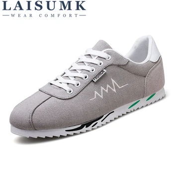 

2020 LAISUMK Brand Men Casual Shoes Fashion Breathable Male Shoes Fashion Men Sneakers Luxury Men Flats Sneakers Shoes